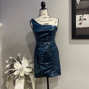 Forever21 Gorgeous Turquoise Glitter Dress 👗